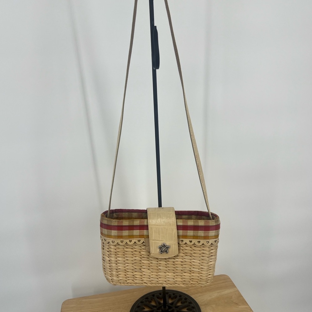 Vintage Brighton straw handbag